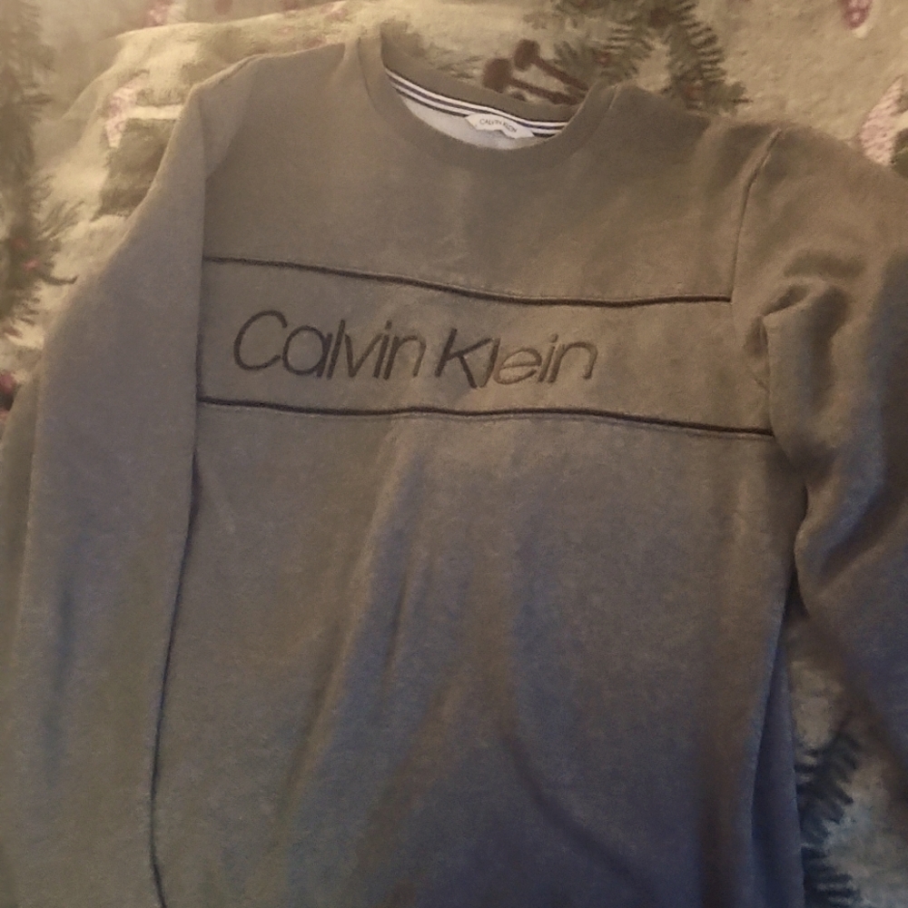 Calvin Klein | Large | Gray | Crew Neck Sweater